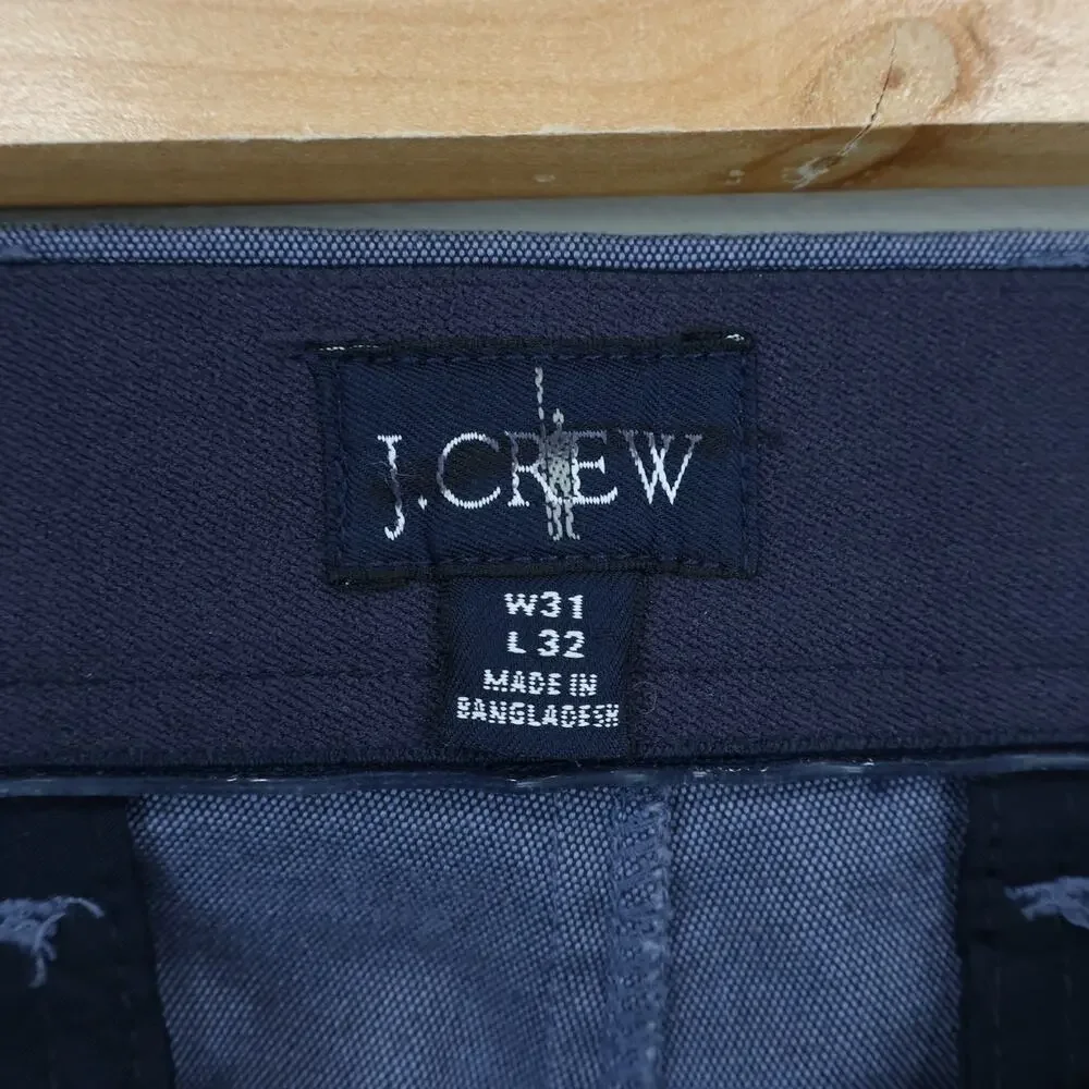 J.Crew 484 Slim Fit Tech Oxford Pant Dusty Blue Size 31x32 NWOT